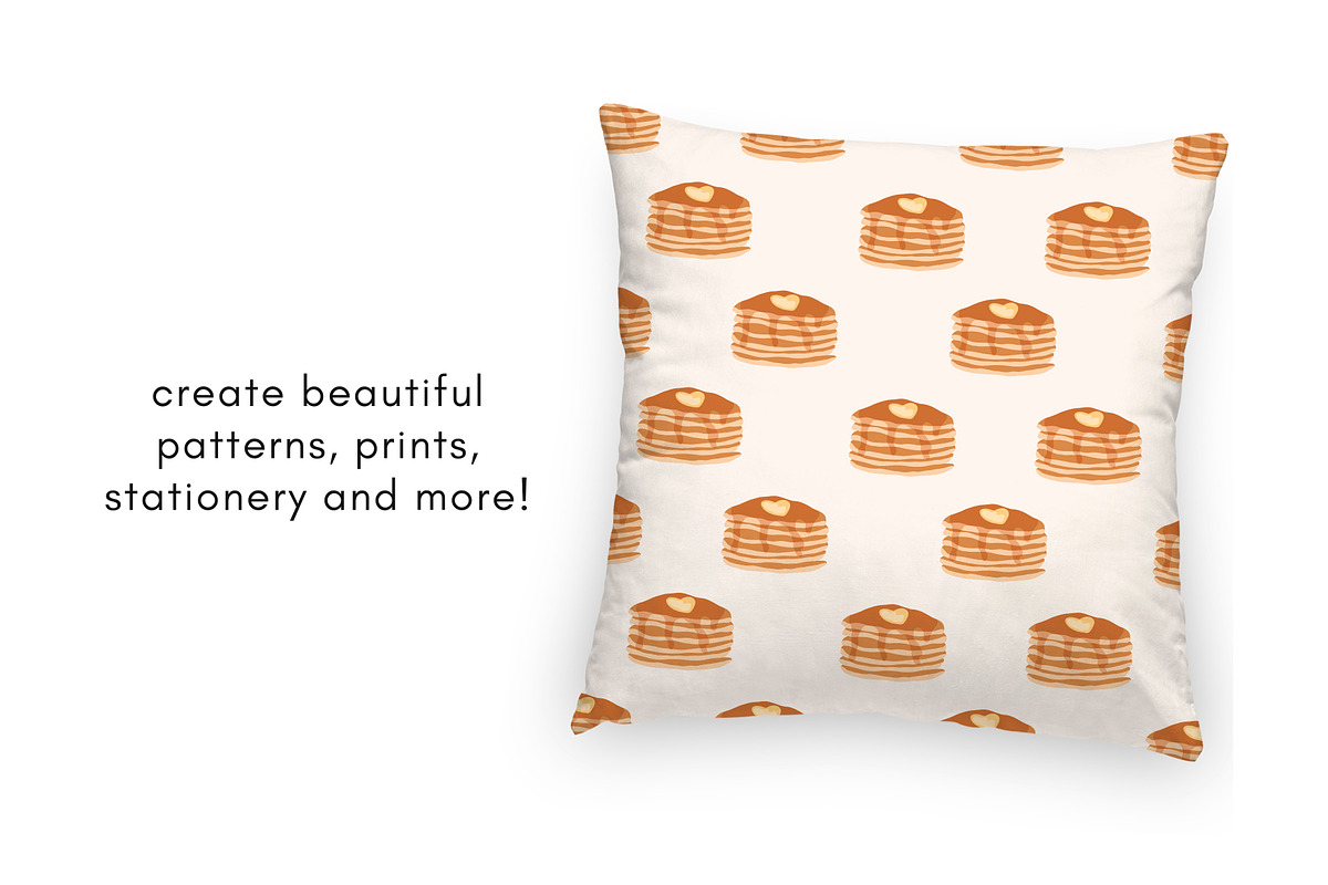 Pancakes clipart illustration, an Illustration by Allyson Johnson (Photo 2 of 3)