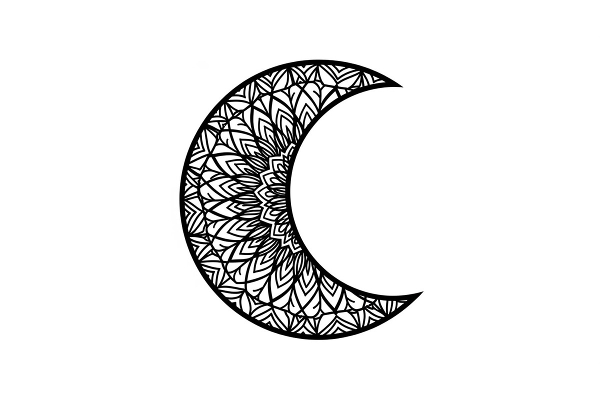 Mandala Crescent Moon Bundle, an Illustration by Designs_River (Photo 18 of 31)