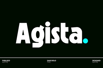Agista - Sans Bold Type