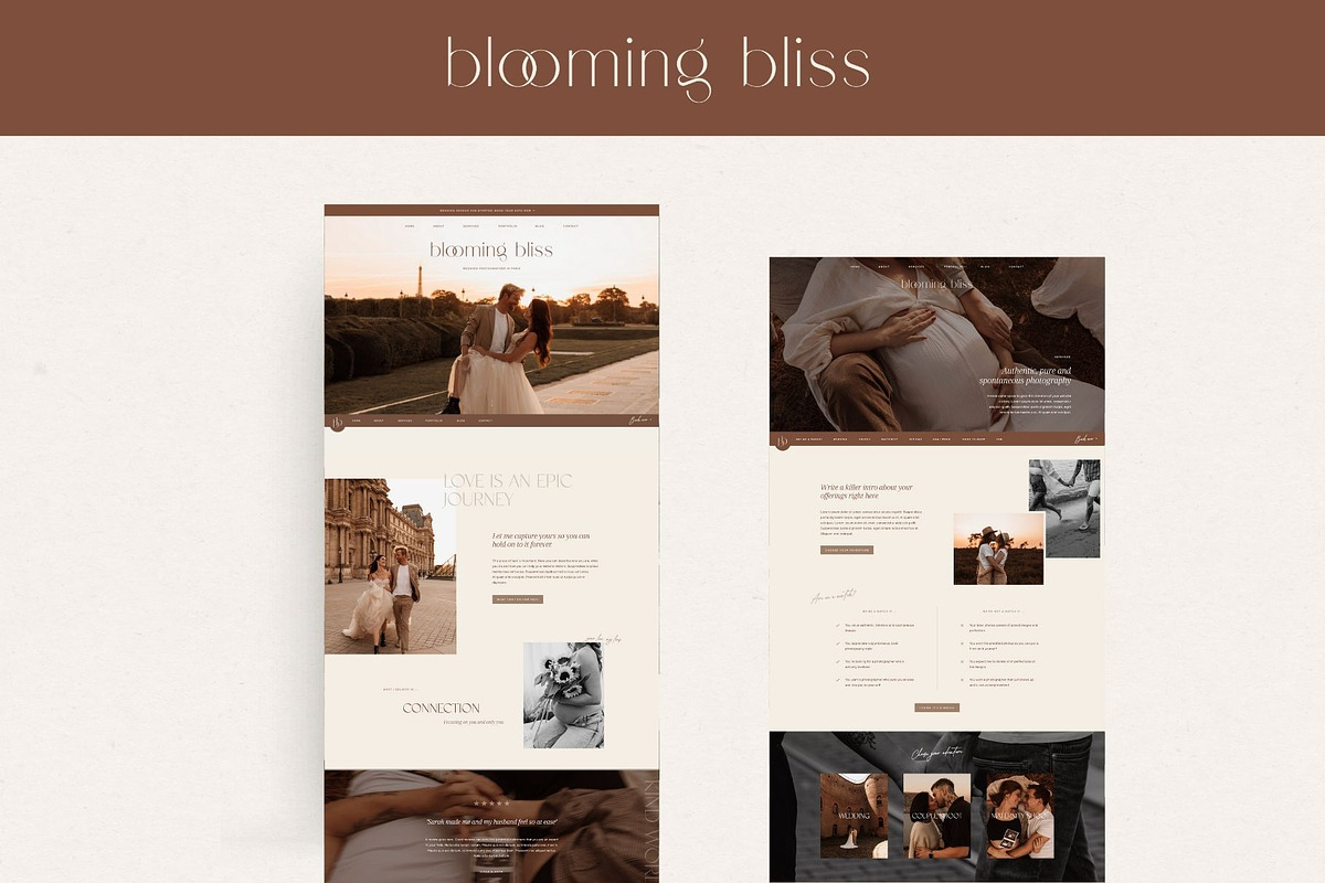 Minimal Boho Showit Template, a Websites & App Template by Wonderlik Webdesign (Photo 3 of 8)