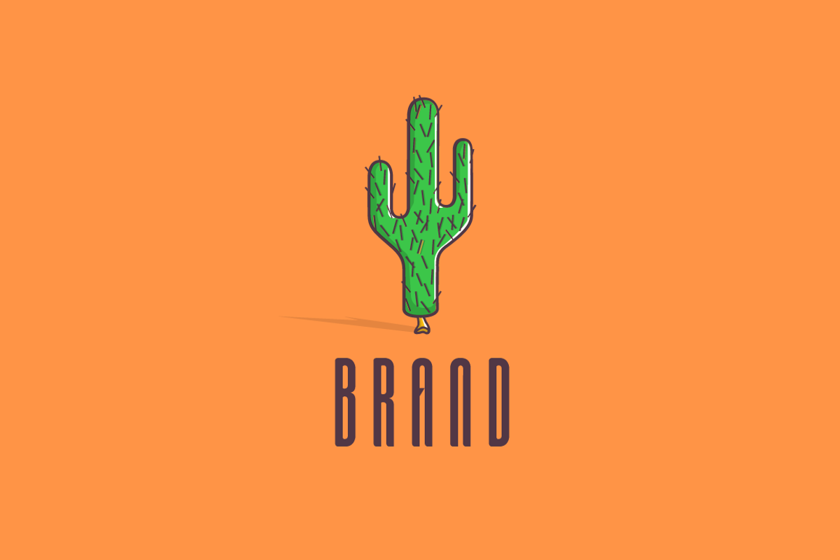 Cactus Balloon Logo, a Branding & Logo Template by LogoFarm