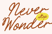 CS Megara Pixel, a Script Font by Craft Supply Co. (Thumbnail 4 of 8)