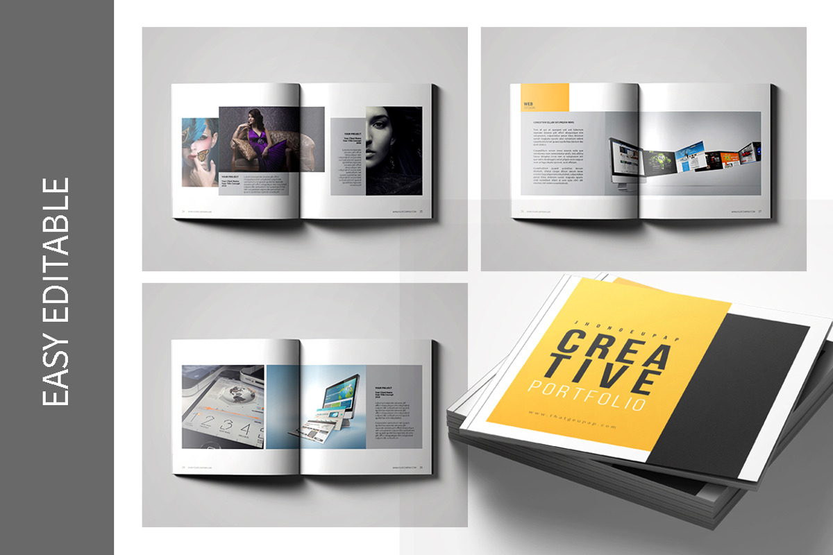 Graphic Design Portfolio Template, a Brochure Template by Canden Studio (Photo 6 of 6)