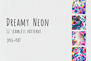 Dreamy Neon Floral Patterns, a Pattern Graphic by Art Sproot (Thumbnail 1 of 7)