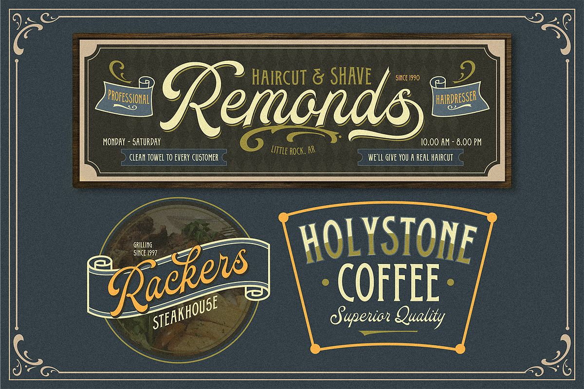 Oldy Beany Font Duo + Extras preview 4