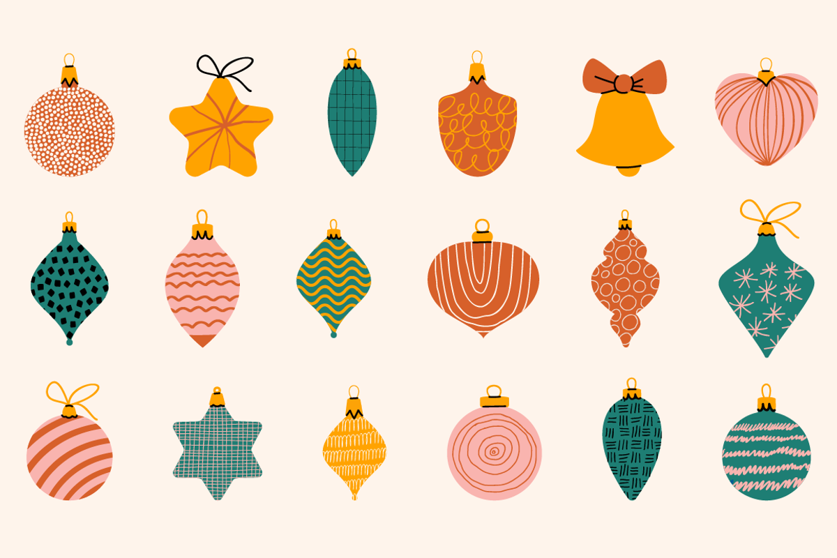 140 Cozy Retro Christmas Clipart, a Seasonal Illustration by Zeukaa (Photo 4 of 21)