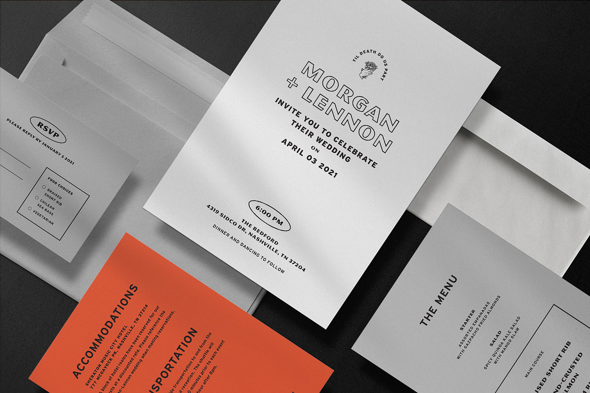 The Rebels Wedding Suite, an Invitation Template by Heart to Heart Paper Co (Photo 2 of 16)