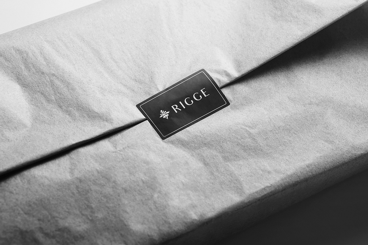 Logo Mockup Label on Wrap Paper, a Product Mockup by Asylab (Photo 2 of 5)