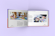 US Letter Size Landscape Book Mockup, a Books & Magazine Mockup by Illusiongraphic (Thumbnail 9 of 31)