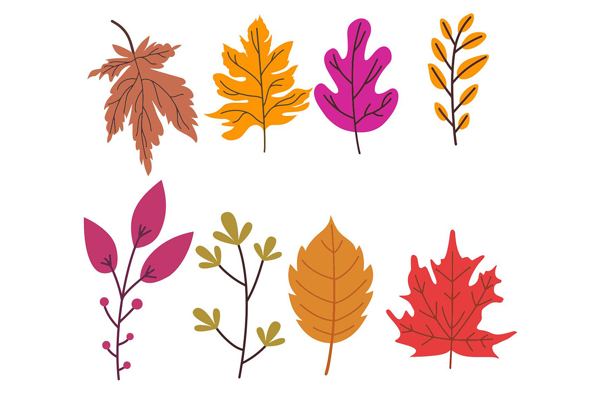 Autumn Leaves Vector Clipart Bundle, an Object Graphic by Yuby Creative (Photo 1 of 12)