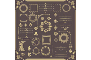 Vintage Set of Patterns, a Pattern Graphic by FineArtStudio
