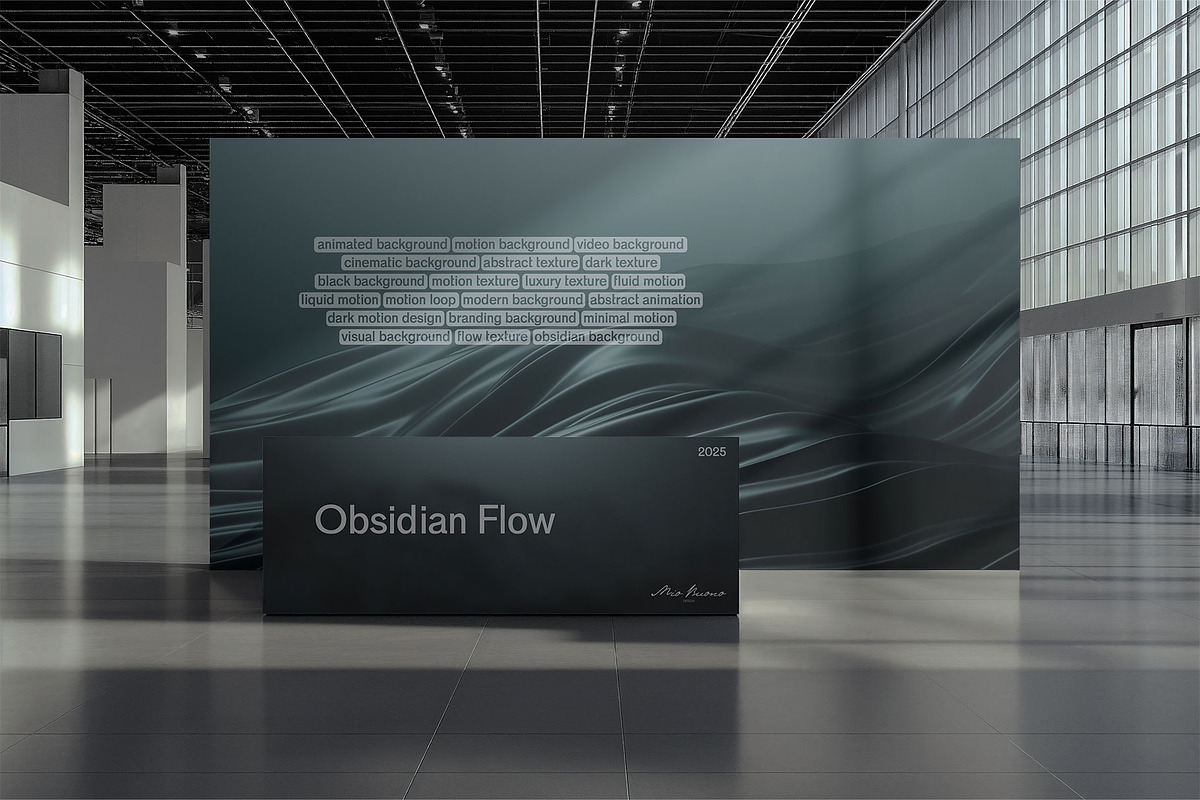 Obsidian Flow - Animated Backgrounds, a Texture Graphic by Mio Buono (Photo 2 of 7)