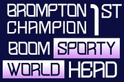 Picazo Display - Sporty Display Font, a Sans Serif Font by fluffstudio (Thumbnail 4 of 9)