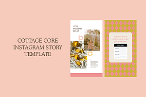 Cottage Core: Instagram Story Temp