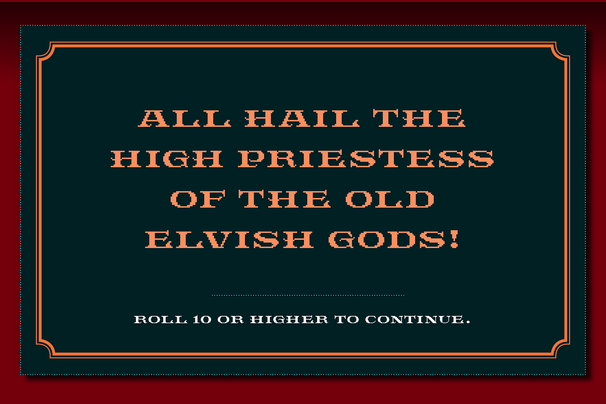 Aysgarth Ornate Pixel Font, a Font by SelfBuild Type (Photo 6 of 6)