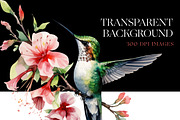 Hummingbird Clipart, Hummingbirds, an Animal Illustration by BrushstrokeArtGB (Thumbnail 6 of 8)