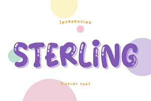 Sterling Is A Cute Display Font