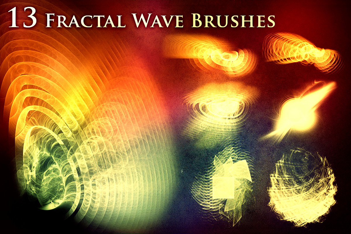 13 Fractal Wave Brushes, a Brush Add-On by xresch (Photo 1 of 4)