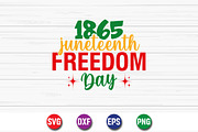 Juneteenth Freedom Day 1865 SVG, an Object Graphic by SVGCuteShop (Thumbnail 1 of 3)