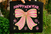 Happy New Year PNG, an Illustration by Libby Wishes (Thumbnail 1 of 8)