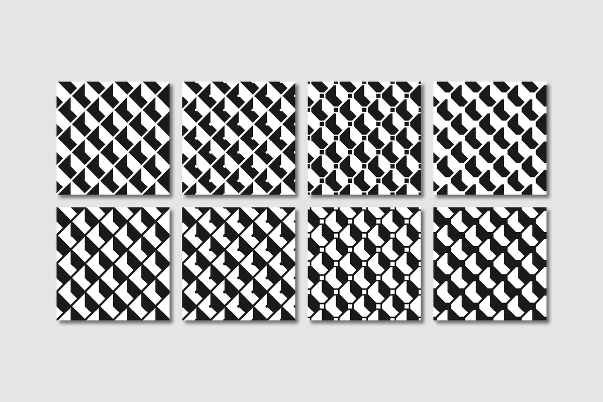 Isometric - 16 Seamless Patterns, a Pattern Graphic by Tustan (Photo 2 of 4)