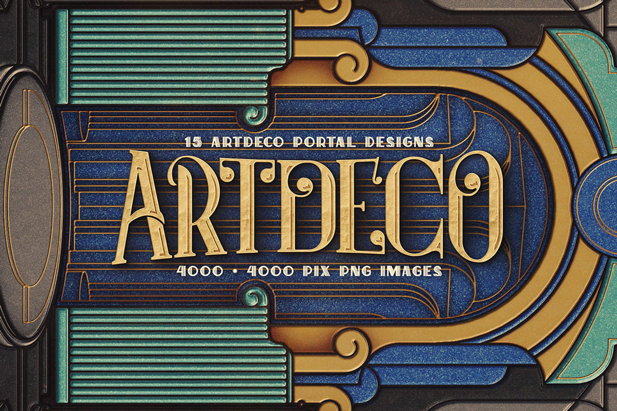 SALE Art Deco Toolkit, a Background Graphic by Cruzine (Photo 4 of 111)
