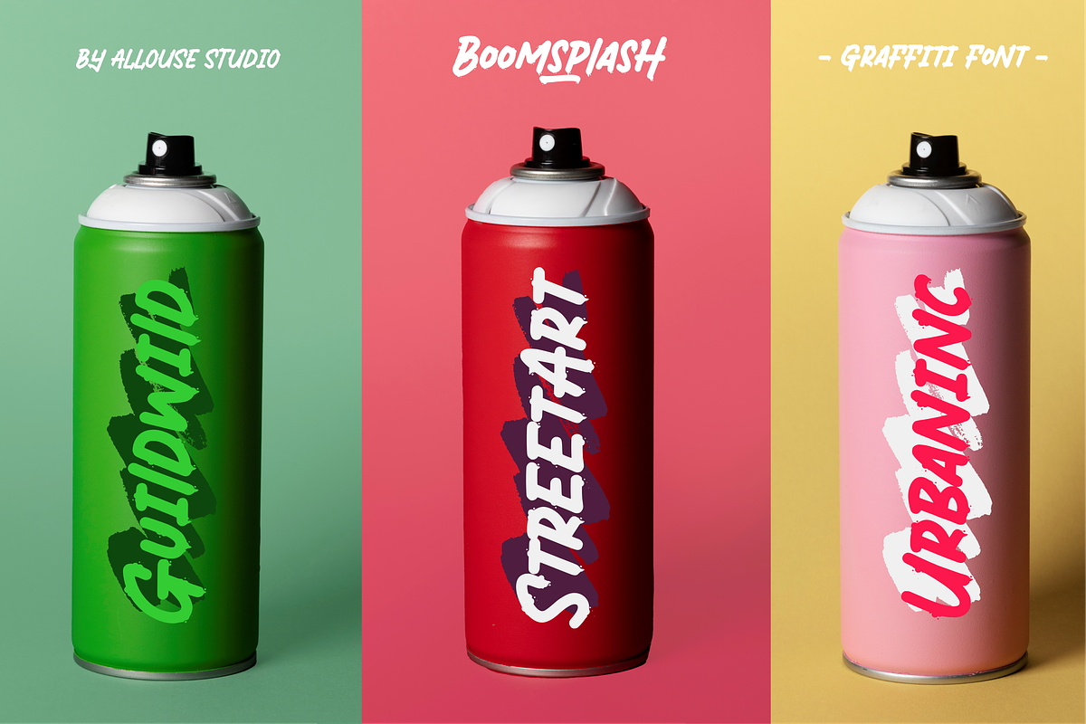 Boomsplash a Graffiti Font, a Font by Allouse Studio (Photo 7 of 10)
