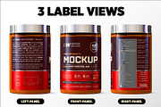 2lb Whey Protein Jar Mockup B2-Pro, a Packaging Mockup by Design Warlord (Thumbnail 6 of 16)