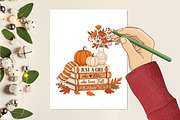 Just a Girl Who Loves Fall, Bookish, an Illustration by designcity5 (Thumbnail 2 of 8)