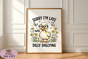 Sorry I'm Late I Was Dilly Dallying, an Illustration by Daily.Designs (Thumbnail 2 of 5)