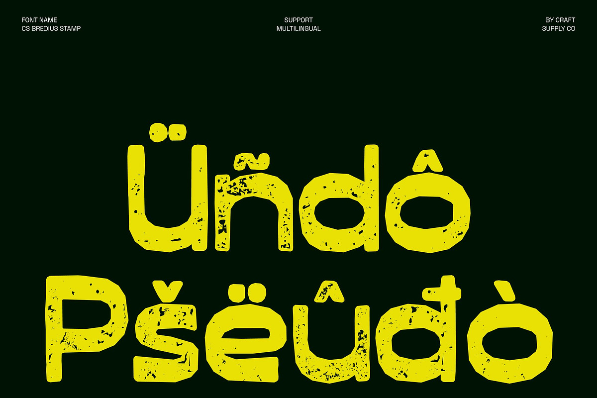 CS Bredius Stamp, a Sans Serif Font by Craft Supply Co. (Photo 7 of 8)