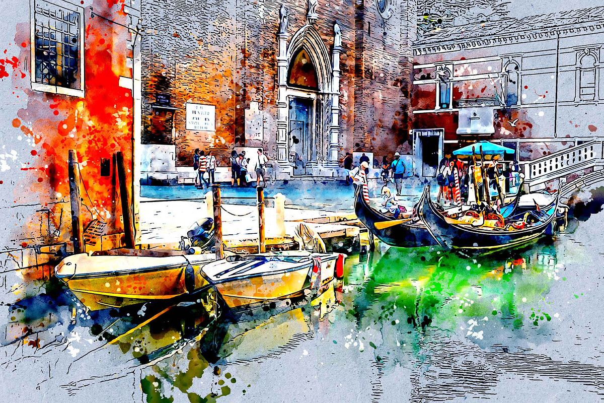 Urban Sketch Art Photoshop Action, an Action Add-On by MRI STUDIO (Photo 9 of 11)