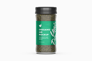 Oregano Jar Mockup