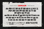 Chemicalife - Hand Drawn Letterpress, a Sans Serif Font by ikiiko (Thumbnail 6 of 7)