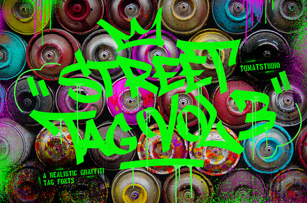 Graffiti Inspired | Street Tag Vol 3, a Font by tomatstudio