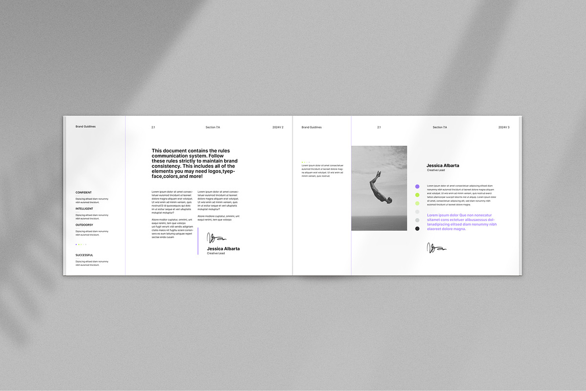 LUCETTE / Brand Guidelines, a Brochure Template by S A N D Y (Photo 2 of 12)