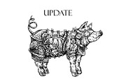 Steampunk illustrations 2. Animals, an Animal Illustration by Steshnikova (Thumbnail 6 of 6)
