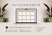 2025 CALENDAR CANVA TEMPLATE, a Stationery Template by The Little Lily Studio (Thumbnail 5 of 5)