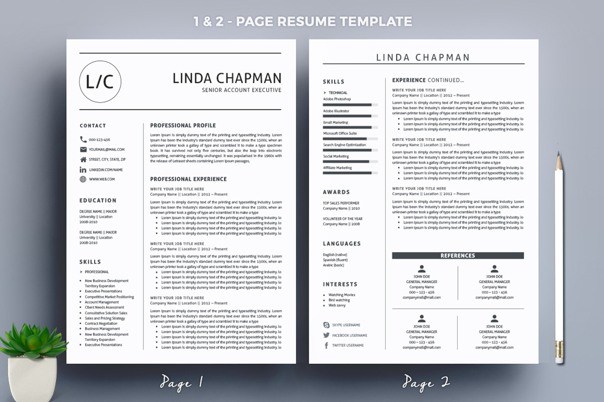Professional Resume/CV Template, a Resume Template by A1RESUME (Photo 3 of 6)