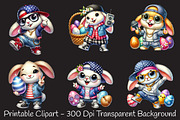 Hip hop bunny Easter day sublimation, an Illustration by RobertsArt (Thumbnail 2 of 7)