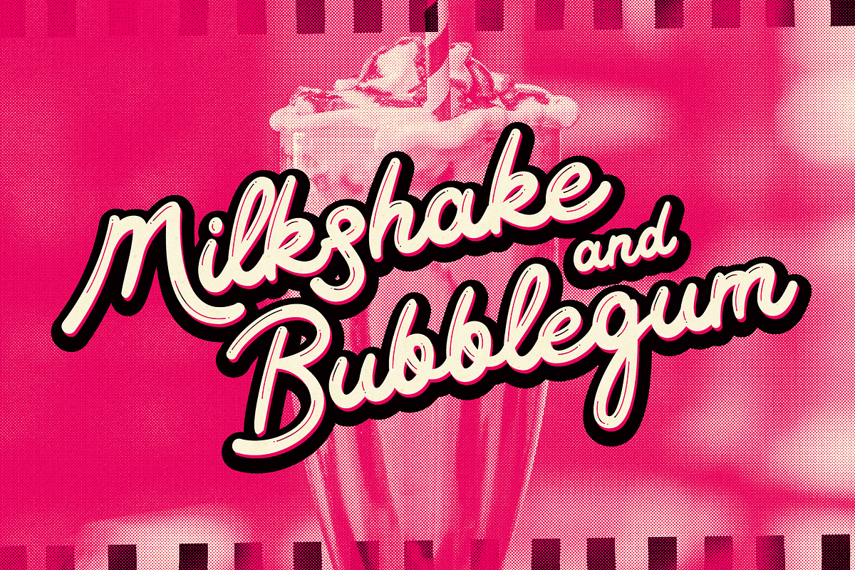 Rockabilly Romance - 50s Script Font, a Script Font by Wingsart Studio (Photo 5 of 15)