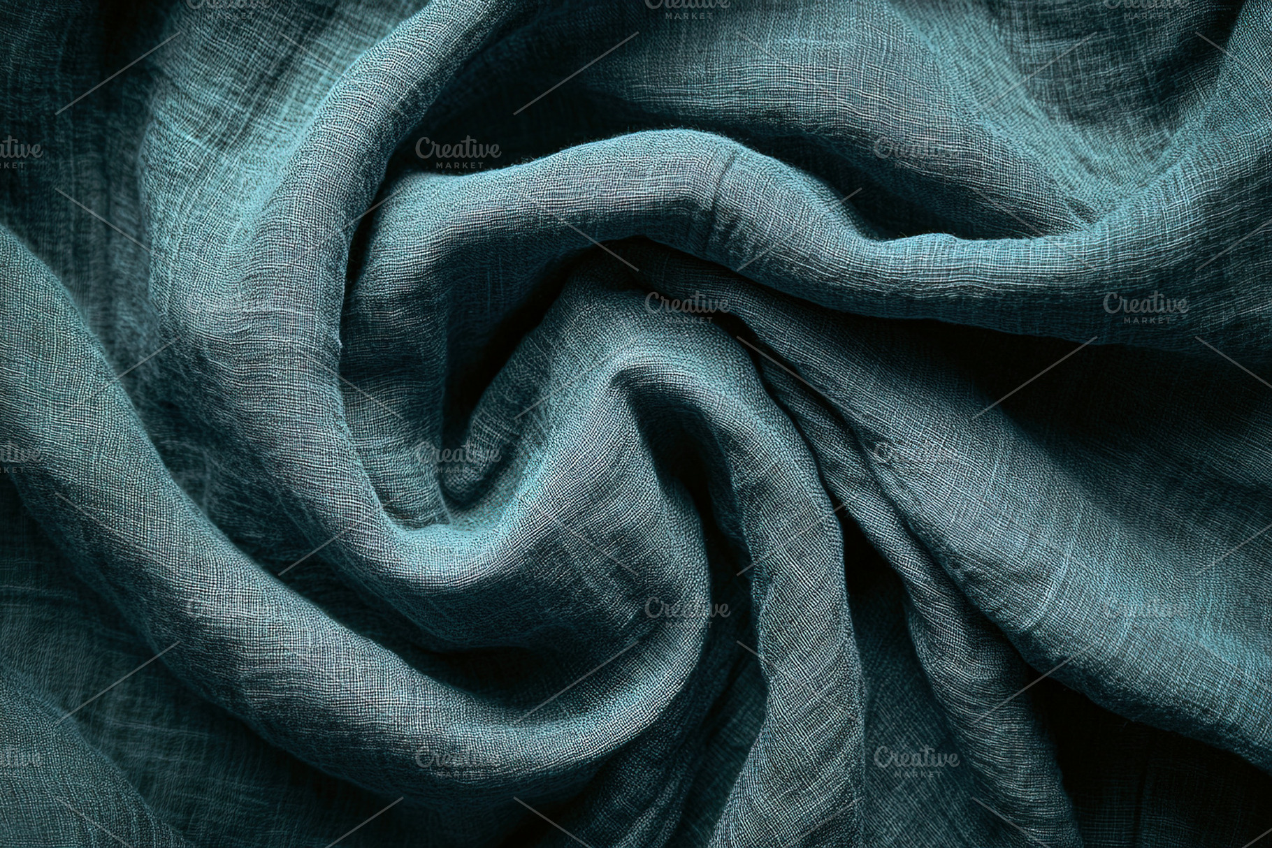 Close-up of Teal Fabric, a Background Photo by Ales Munt