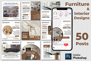 Furniture | 50 Posts | Insgram Posts