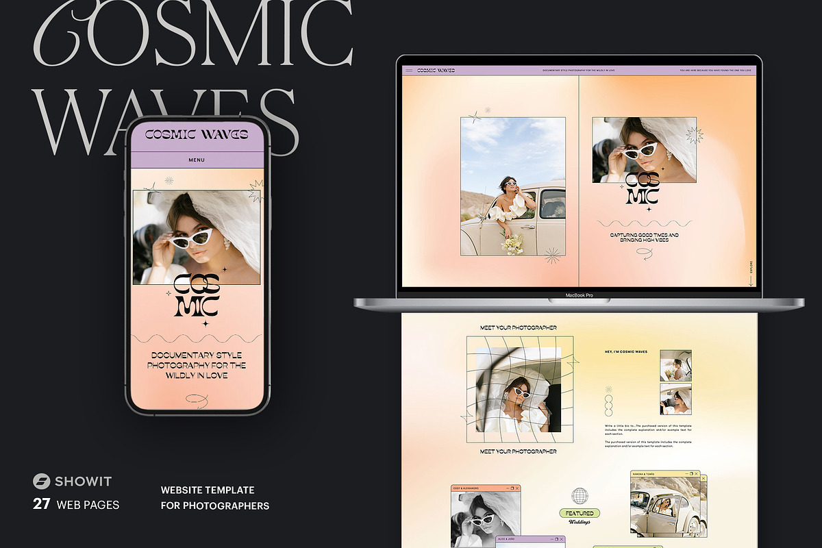 Y2K Gradient | Showit Website, a Websites & App Template by Studio Leelou (Photo 1 of 12)