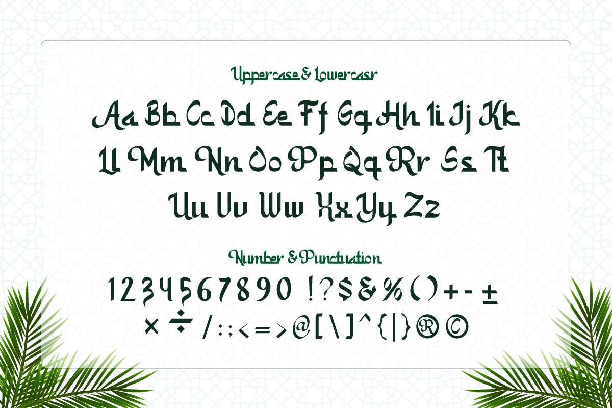 Kamali - An Arabic Style Typeface, a Handwritten Font by Afkari Studio (Photo 2 of 14)