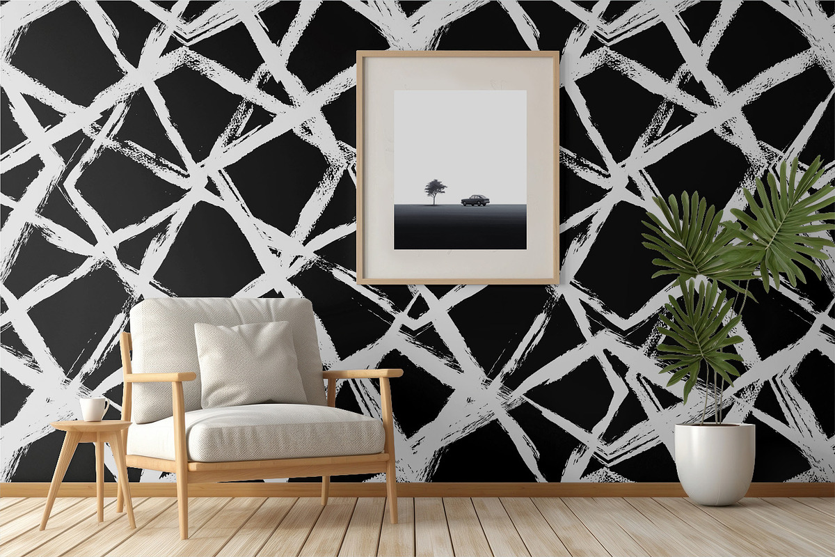Brush Painted Grid, a Graphic by MalyskaStudio (Photo 4 of 5)