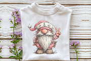 Whimsical Summer Gnome Clipart, an Illustration by OK Design (Thumbnail 6 of 6)