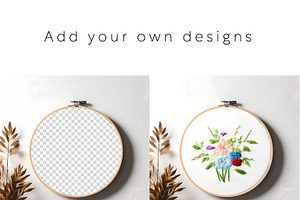 Embroidery Hoop Mockups