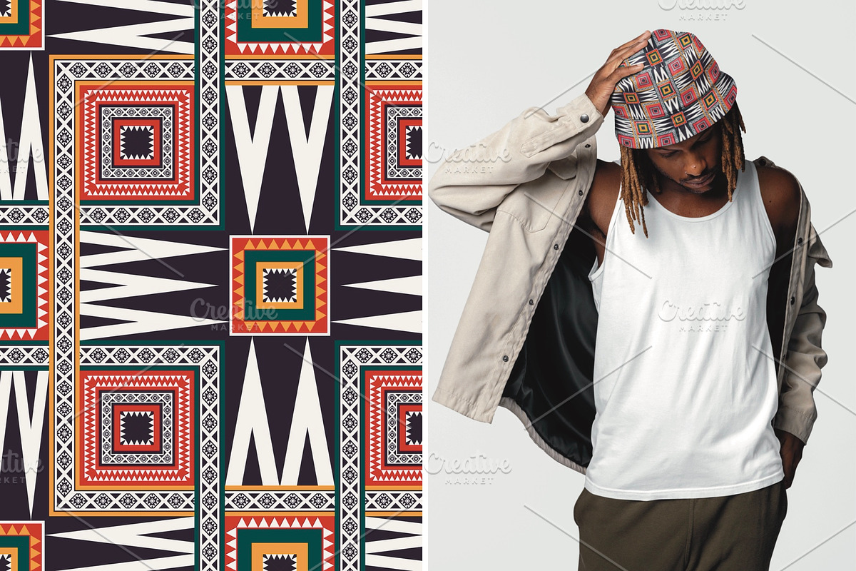 Colorful African Geometric Pattern, a Pattern Graphic by PPEthnicDecorPattern (Photo 3 of 9)
