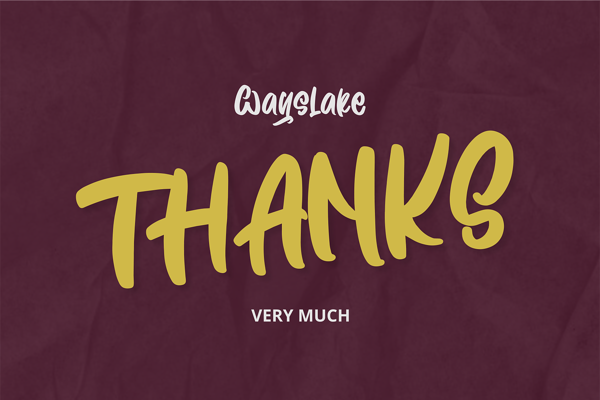 Wayslake, a Script Font by Mabhal Studio (Photo 6 of 6)
